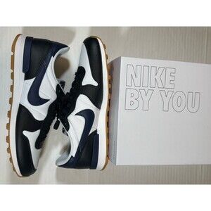 Nike By You Custom Internationalist Blu Black White Sneakers Men’s Size 10.5 NWB